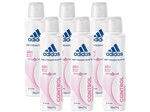 Desodorante Aerosol Antitranspirante Feminino - Adidas Control Cool Care 150ml 6 Unidades