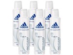 Ficha técnica e caractérísticas do produto Desodorante Aerosol Antitranspirante Feminino - Adidas Pro Clear 150ml 6 Unidades