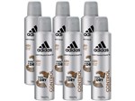 Desodorante Aerosol Antitranspirante Masculino - Adidas Control Cool Dry 150ml 6 Unidades