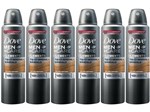 Desodorante Aerosol Antitranspirante Masculino - Dove Men+Care Talco Mineral e Sândalo 150ml 6 Unid