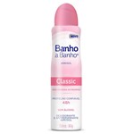 Ficha técnica e caractérísticas do produto Desodorante Aerosol Banho a Banho Classic - 80g