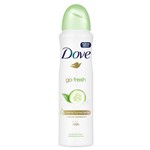 Ficha técnica e caractérísticas do produto Desodorante Aerosol Dove Go Fresh Pepino Chá Verde 150ml