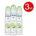 Ficha técnica e caractérísticas do produto Desodorante Aerosol Dove Go Fresh Refrescância Leve 3 Pague 2
