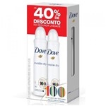 Ficha técnica e caractérísticas do produto Desodorante Aerosol Dove Invisible Dry 175Ml 2 Unidades