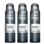 Ficha técnica e caractérísticas do produto Desodorante Aerosol Dove Men Sem Perfume 89g Leve 3 Pague 2 Unidades