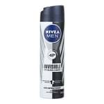 Ficha técnica e caractérísticas do produto Desodorante Aerosol Invisible Black & White For Men Nívea 91g