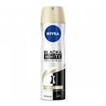 Ficha técnica e caractérísticas do produto Desodorante Aerosol Nivea 150Ml Blackwhite Toque de Seda