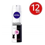 Ficha técnica e caractérísticas do produto Desodorante Aerosol Nivea Invisible Black & White Clear 150ml Leve 12 Pague 9