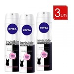 Desodorante Aerosol Nivea Invisible Black & White Clear 150ml Leve 12 Pague 9