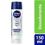 Ficha técnica e caractérísticas do produto Desodorante Aerosol Nivea Sensitive Protect Masculino 90g