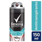 Ficha técnica e caractérísticas do produto Desodorante Aerosol Rexona Antibacterial Fresh Masculino 150ml/90g