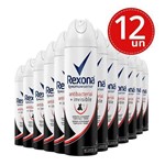 Ficha técnica e caractérísticas do produto Desodorante Aerosol Rexona Antibacterial Invisible Fem 150ml/90g 12 Unidades
