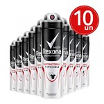Ficha técnica e caractérísticas do produto Desodorante Aerosol Rexona Antibacterial Invisible Men 90g - 10 Unidades