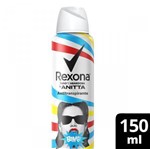 Ficha técnica e caractérísticas do produto Desodorante Aerosol Rexona By Anitta Bang 150ml