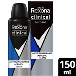 Ficha técnica e caractérísticas do produto Desodorante Aerosol Rexona Clinical Clean Men 150ml