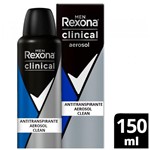 Ficha técnica e caractérísticas do produto Desodorante Aerosol Rexona Clinical Clean Men 91g