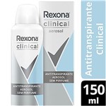 Ficha técnica e caractérísticas do produto Desodorante Aerosol Rexona Clinical Sem Perfume 150ml Desodorante Aerosol Rexona Clinical Sem Perfume 150ml