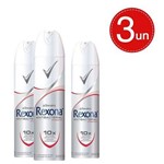 Ficha técnica e caractérísticas do produto Desodorante Aerosol Rexona Feminino Antibacterial 90g 3 Unidades