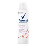 Ficha técnica e caractérísticas do produto Desodorante Aerosol Rexona Feminino Stay Fresh Flores Brancas e Lichia