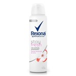 Ficha técnica e caractérísticas do produto Desodorante Aerosol Rexona Flores Brancas e Lichia Feminino 150ml