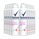 Ficha técnica e caractérísticas do produto Desodorante Aerosol Rexona Flores Brancas Lichia 90g - 10Un