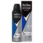 Ficha técnica e caractérísticas do produto Desodorante Aerosol Rexona Men Clinical Clean Antitranspirante 96h 150ml