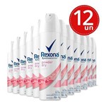 Ficha técnica e caractérísticas do produto Desodorante Aerosol Rexona Powder Dry Rosa 150ml/90g 12 Unidades