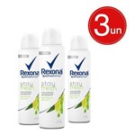 Ficha técnica e caractérísticas do produto Desodorante Aerosol Rexona Stay Fresh Bamboo e Aloe Vera 150ml/90g 3 Unidades