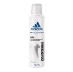 Ficha técnica e caractérísticas do produto Desodorante Aerossol Adidas Invisible Feminino - 150Ml