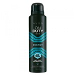 Ficha técnica e caractérísticas do produto Desodorante Aerossol Antitranspirante On Duty Men Energy - 150ml