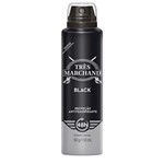 Ficha técnica e caractérísticas do produto Desodorante Aerossol Antitranspirante Très Marchand Masculino Black 150ml