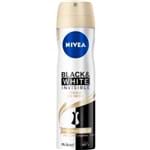 Ficha técnica e caractérísticas do produto Desodorante Aerossol Feminino Black&White Toque de Seda Nivea 150ml