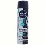 Ficha técnica e caractérísticas do produto Desodorante Aerossol Nivea Men Invisible Black Fresh 150ml