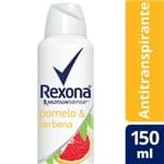 Ficha técnica e caractérísticas do produto Desodorante Aerossol Rexona Pomelo e Verbana 150ml