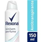 Ficha técnica e caractérísticas do produto Desodorante Aerossol Rexona Sem Perfume 90g
