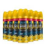 Desodorante Antitranspirante Above Pocket Sport Energy Men Caixa com 24 Unidades 100Ml/50G