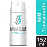 Ficha técnica e caractérísticas do produto Desodorante Antitranspirante Aerosol AXE Apollo 150ML