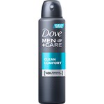 Ficha técnica e caractérísticas do produto Desodorante Antitranspirante Aerosol Dove Men+Care Clean Comfort 150ml