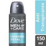 Ficha técnica e caractérísticas do produto Desodorante Antitranspirante Aerosol Dove Men+care Cuidado Total 150ml