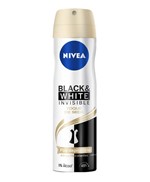 Ficha técnica e caractérísticas do produto Desodorante Antitranspirante Aerosol Invisible Black White Toque de Seda Feminino 150ml Nivea - 1 Unidade