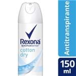 Ficha técnica e caractérísticas do produto Desodorante Antitranspirante Aerossol Rexona Cotton 150ml