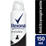 Ficha técnica e caractérísticas do produto Desodorante Antitranspirante Aerossol Rexona Feminino Invisible 90g