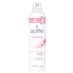 Ficha técnica e caractérísticas do produto Desodorante Antitranspirante Aerossol Soffie Feminino - Flower 300ml