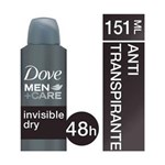 Ficha técnica e caractérísticas do produto Desodorante Antitranspirante Dove MEN+CARE Invisible Dry Aerosol - 151ml
