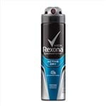 Ficha técnica e caractérísticas do produto Desodorante Antitranspirante Rexona Active Dry Azul 150ml Desodorante Antitranspirante Rexona Men Aerosol Active Dry 150ml