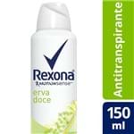 Ficha técnica e caractérísticas do produto Desodorante Antitranspirante Rexona Feminino Aerosol Erva Doce 150ml