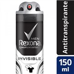 Ficha técnica e caractérísticas do produto Desodorante Antitranspirante Rexona Invisible 150ml