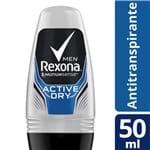 Ficha técnica e caractérísticas do produto Desodorante Antitranspirante Rexona Men Active Roll-on com 50ml