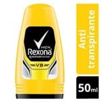 Ficha técnica e caractérísticas do produto Desodorante Antitranspirante Rexona Men V8 Roll-on com 50ml