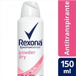 Ficha técnica e caractérísticas do produto Desodorante Antitranspirante Rexona POWDER DRY 150ml
